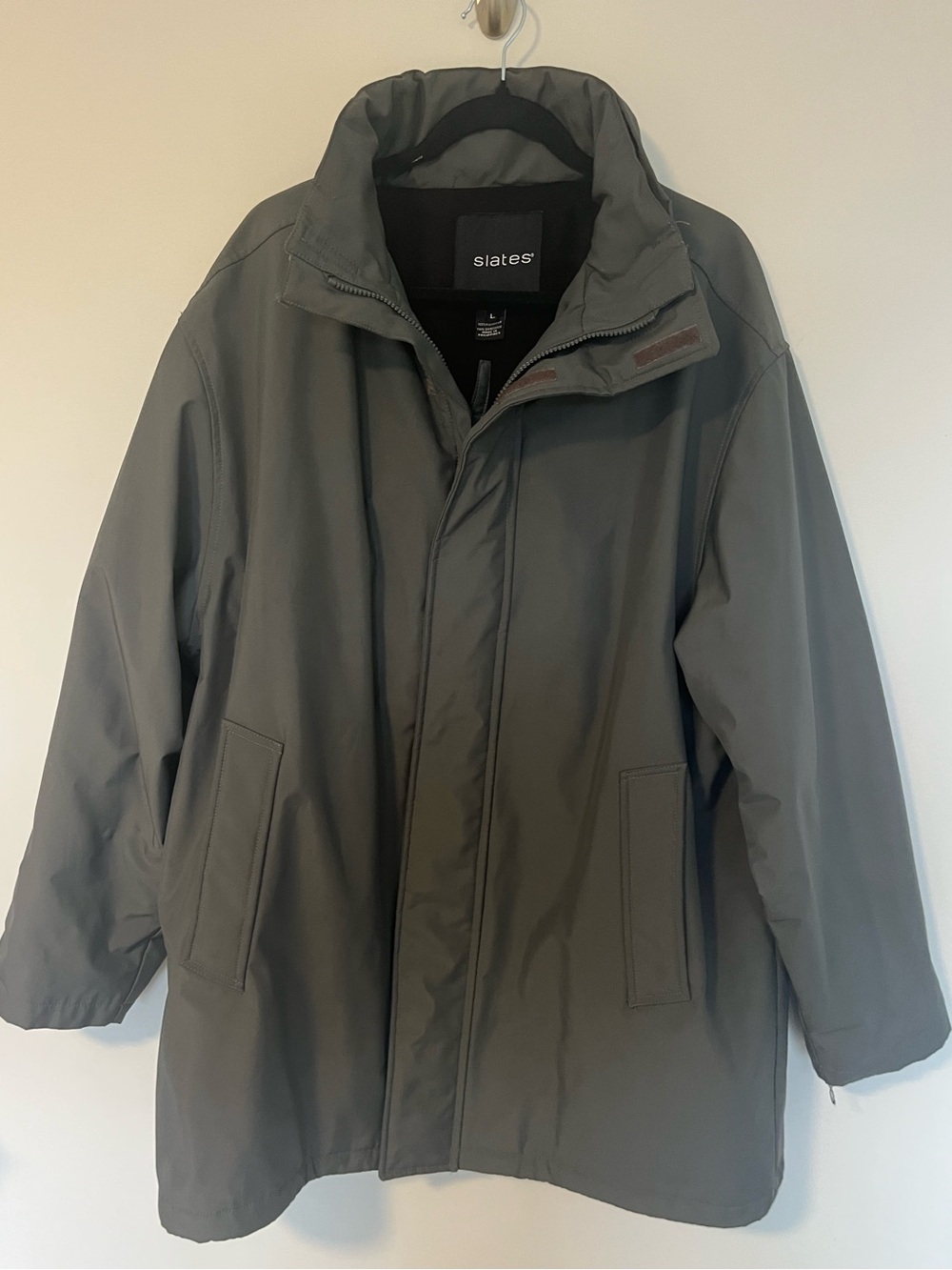 Slates Men's Dark Gray Rain Jacket
